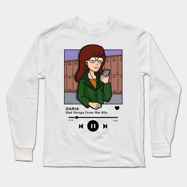 Daria Playlist Long Sleeve T-Shirt by Gurinn